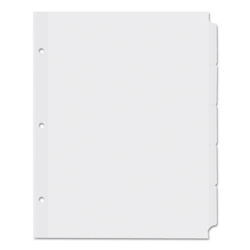 Universal Self-tab Index Dividers 5-tab 11 X 8.5 White 36 Sets - School Supplies - Universal®