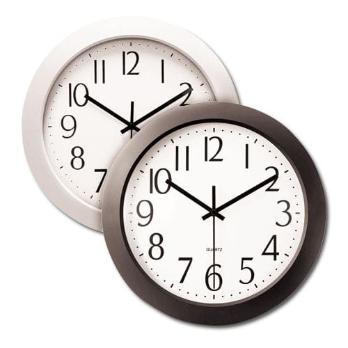 Universal Whisper Quiet Clock 12 Overall Diameter Black Case 1 Aa (sold Separately) - Office - Universal®