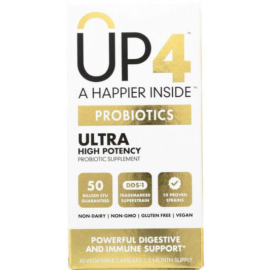 UP4 Up4 Ultra Probiotics With Dds-1 50 Billion Cfu, 60 Vegetable Capsules