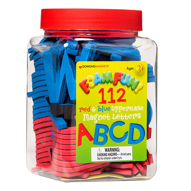 Uppercase Red & Blue Foam Letters (Pack of 2) - Magnetic Letters - Dowling Magnets