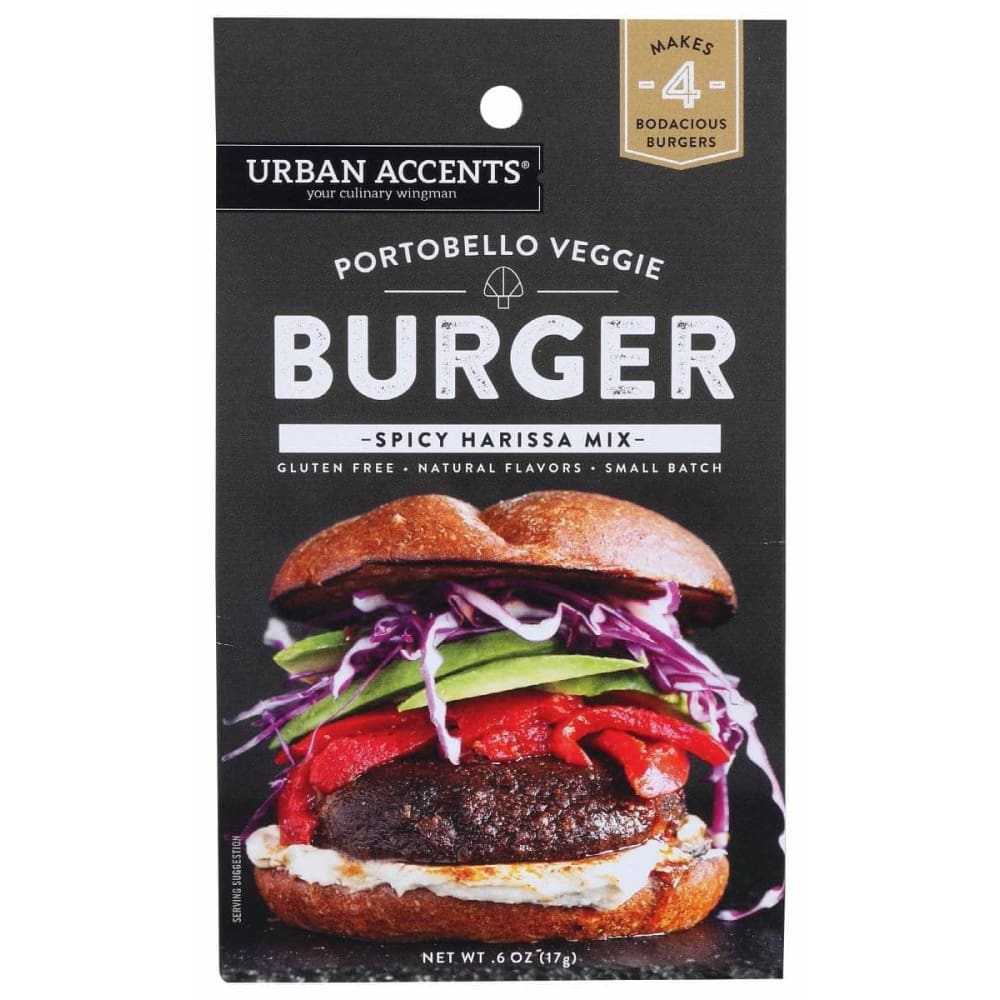URBAN ACCENTS Urban Accents Portobello Veggie Burger, 0.6 Oz