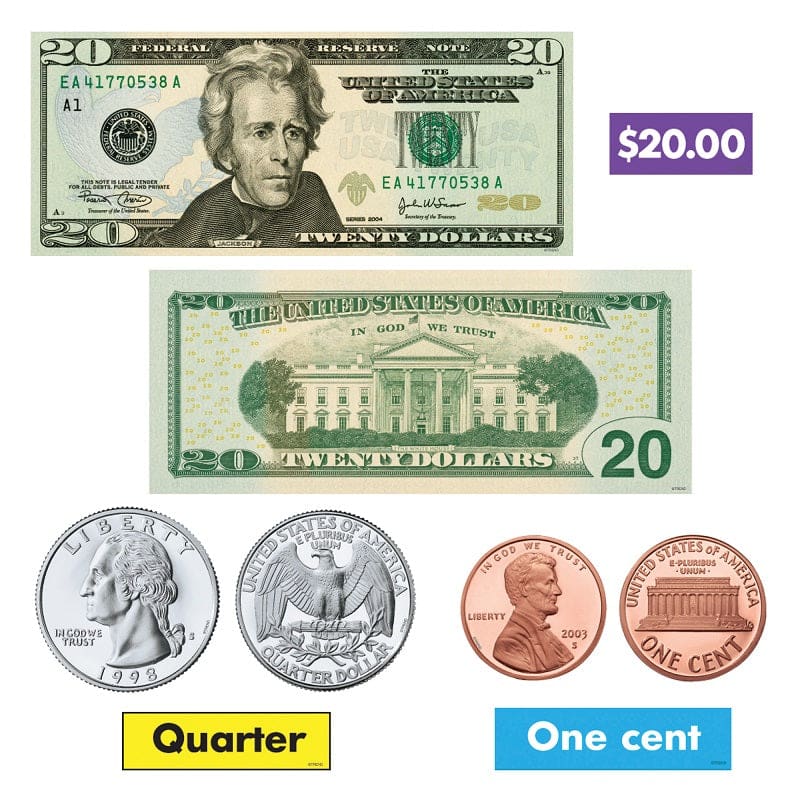 Us Money (Pack of 3) - Math - Trend Enterprises Inc.