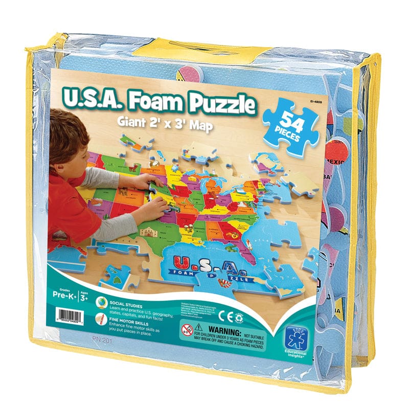 Usa Foam Map Puzzle - Crepe Rubber/Foam Puzzles - Learning Resources