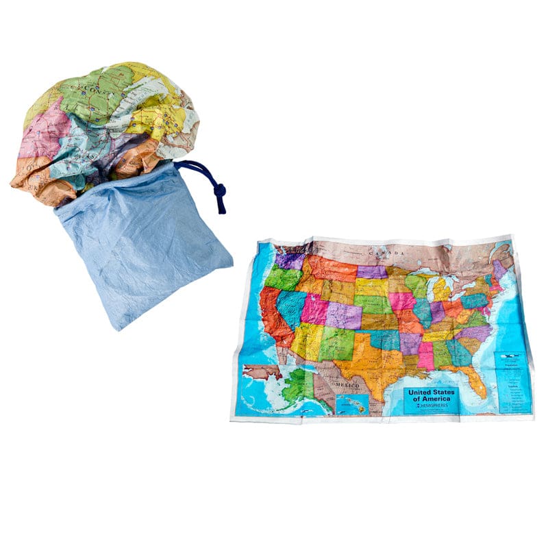 Usa Scrunch Map (Pack of 3) - Maps & Map Skills - Round World Products