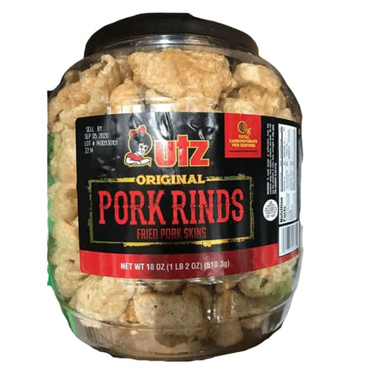 Utz Pork Rinds, Original Flavor, 18 oz - ShelHealth.Com