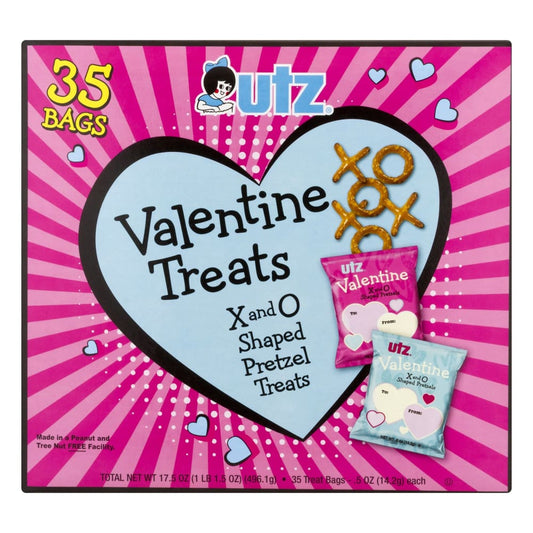 Utz Valentine X and O Shaped Pretzels 17.5 oz. - Utz