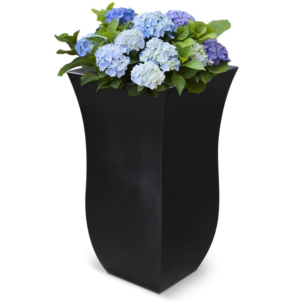 Valencia Tall Planter 2 Pack (Black) - Flower Beds & Planters - Valencia