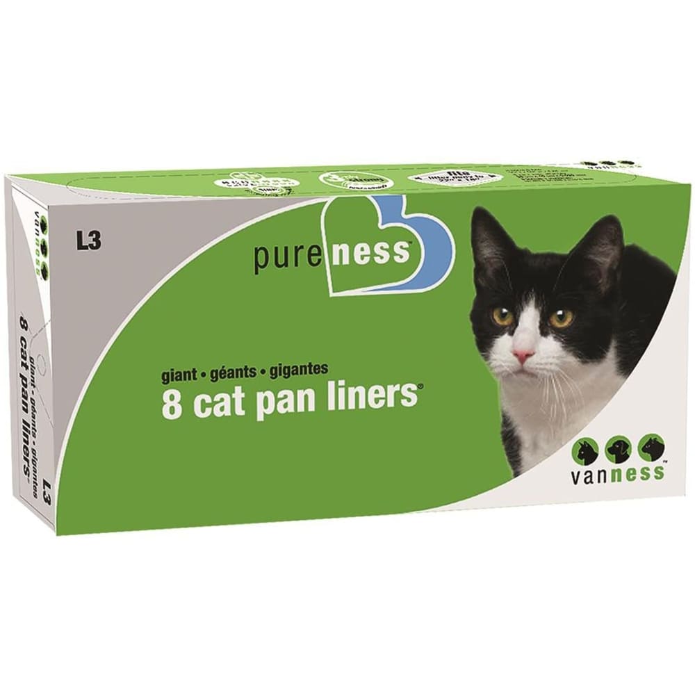 Van Ness Plastics Cat Pan Liner White 8 Count Giant - Pet Supplies - Van Ness