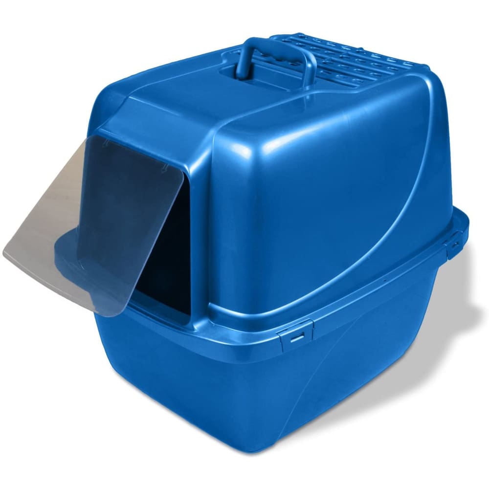 Van Ness Plastics Enclosed Cat Litter Box Blue Extra-Giant - Pet Supplies - Van Ness