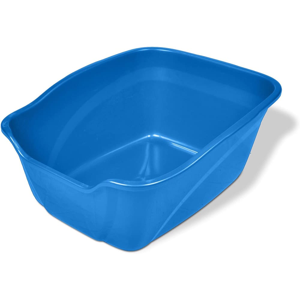 Van Ness Plastics High Side Cat Litter Pan Blue Large - Pet Supplies - Van Ness