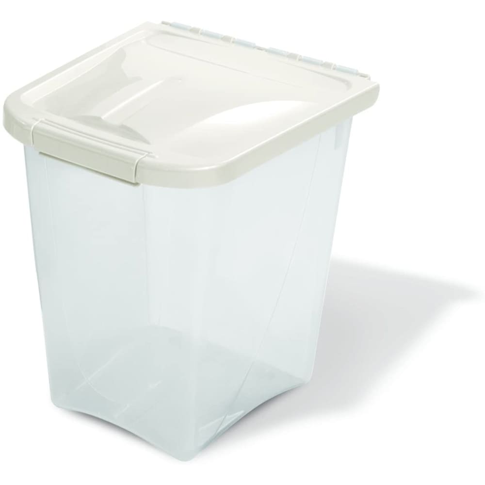 Van Ness Plastics Pet Food Container White Clear 10 Pounds - Pet Supplies - Van Ness