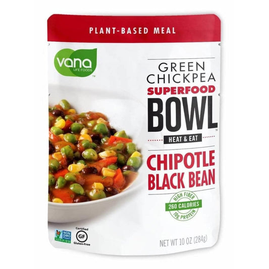 Vana Life Foods Vana Life Foods Green Chickpea Superfood Bowl Chipotle Black Bean, 10 oz