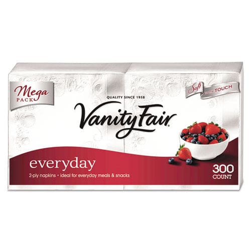Vanity Fair Vanity Fair Everyday Dinner Napkins 2-ply White 300/pack - Food Service - Vanity Fair®