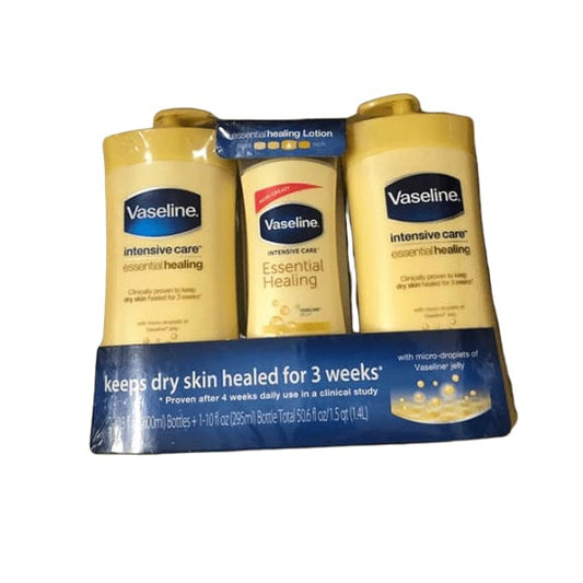 Vaseline Intensive Care Essential Healing Body Lotion, 2 pk./20.3 oz. with Bonus Bottle, 10 oz. - ShelHealth.Com