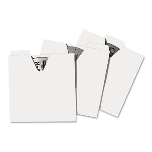 Vaultz Cd File Folders 1 Disc Capacity White 100/pack - Technology - Vaultz®