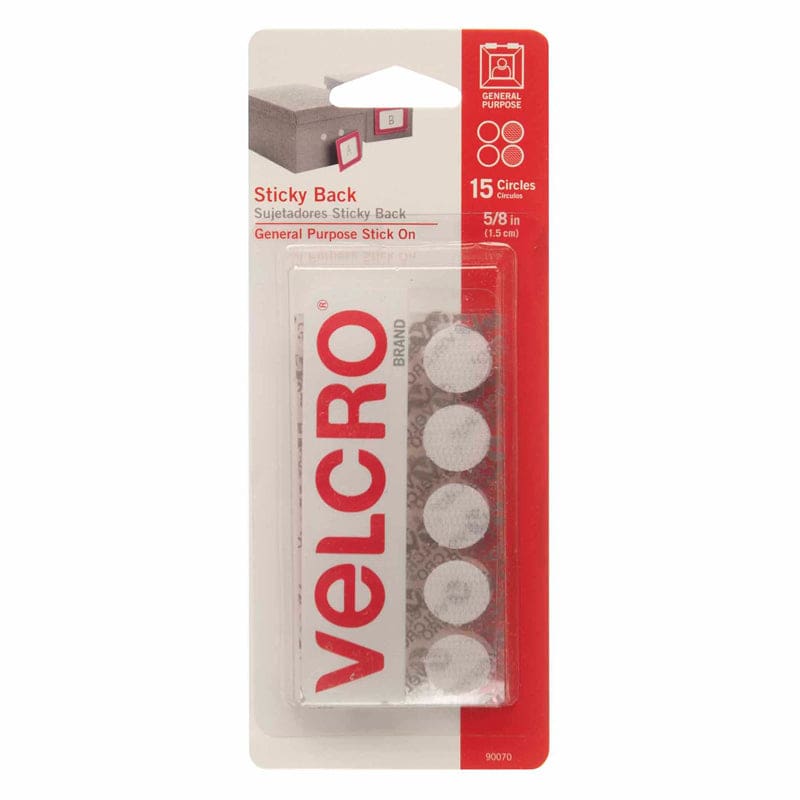 Velcro Tape Round 5/8 Inch White (Pack of 12) - Velcro - Velcro Usa