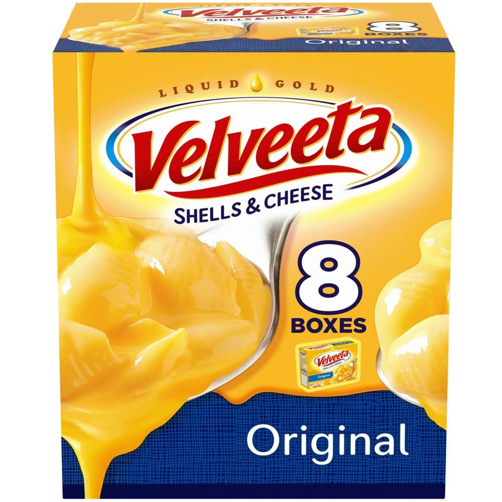 Velveeta Shells and Cheese Original Mac and Cheese Meal (12 oz. 8 pk.) - Pasta & Boxed Meals - Velveeta Shells