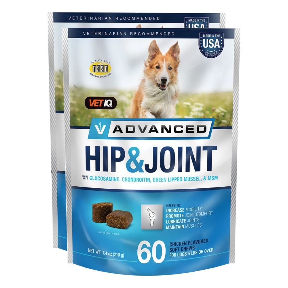 VETIQ Advanced Hip & Joint Soft Dog Chews Chicken Flavored (60 ct. 2 pk.) - New Grocery & Household - VETIQ Advanced