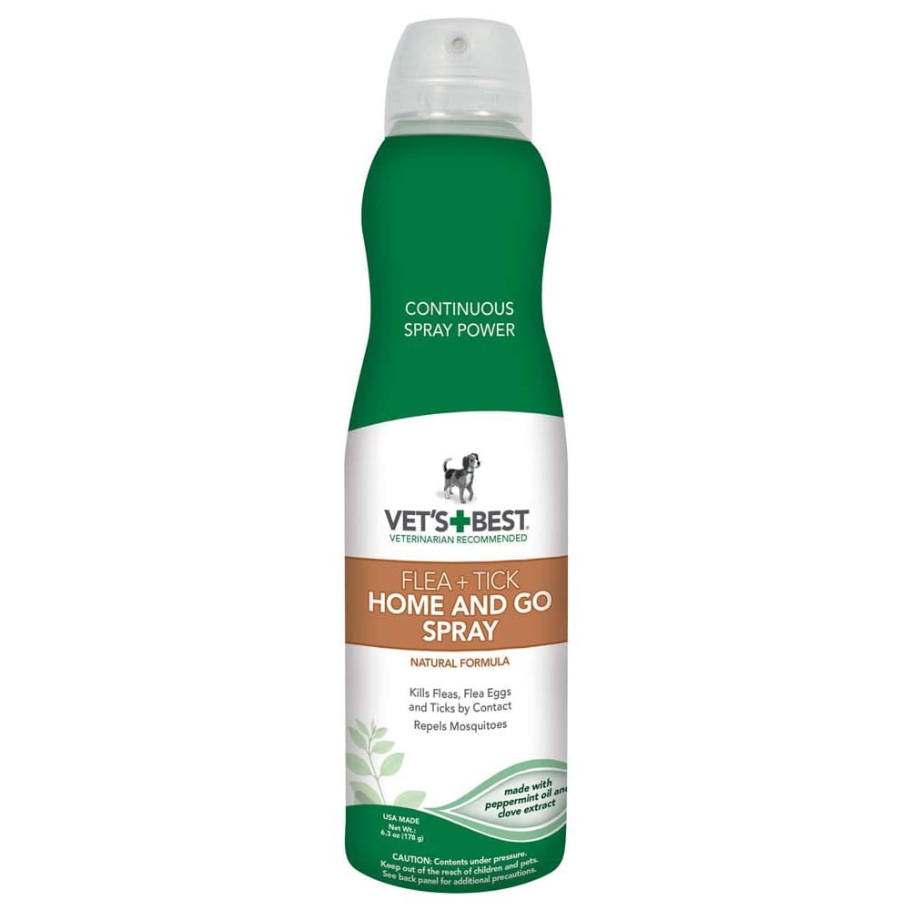 Vet’s Best Flea and Tick Home and Go Spray 6.3 fl. oz - Pet Supplies - Vets Best