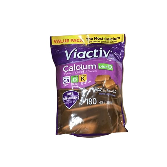 Viactiv Calcium Plus D Vitamin Chews, 180 Count - ShelHealth.Com