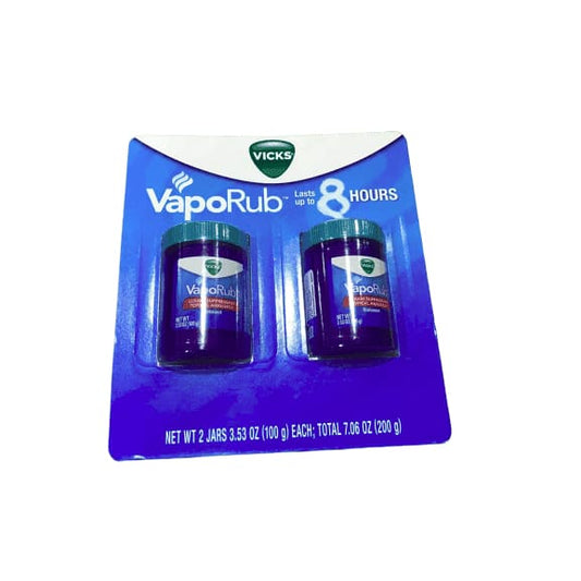 Vicks VapoRub Topical Cough Suppressant Ointment 3.53 oz (Pack of 2) - ShelHealth.Com