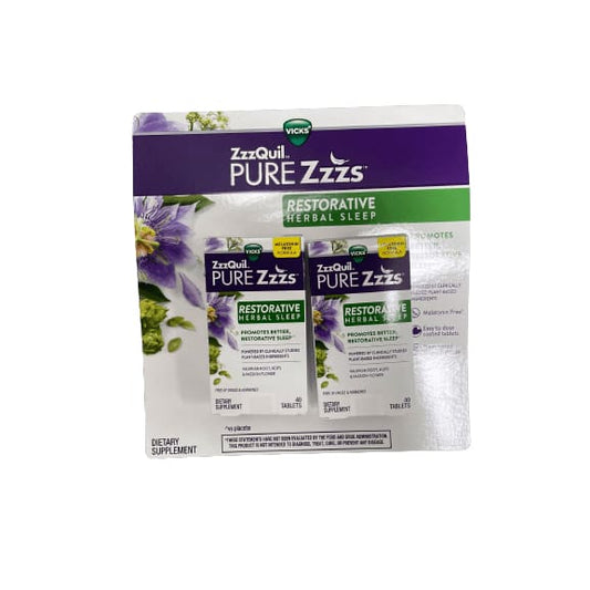 Vicks Vicks ZzzQuil PURE Zzzs Restorative Herbal Sleep Aid, 2 ct.