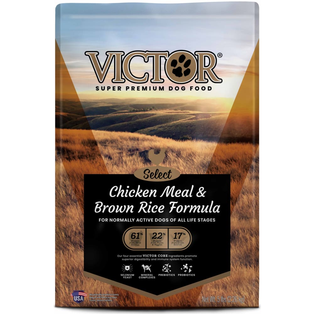 Victor Super Premium Dog Food Chicken Meal and Brown Rice 5 lb - Pet Supplies - Victor Super