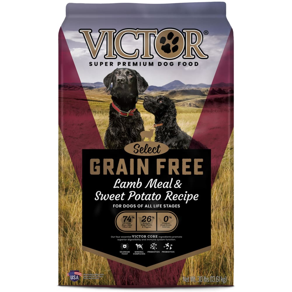 Victor Super Premium Dog Food Grain Free Lamb Meal 30 lb - Pet Supplies - Victor Super
