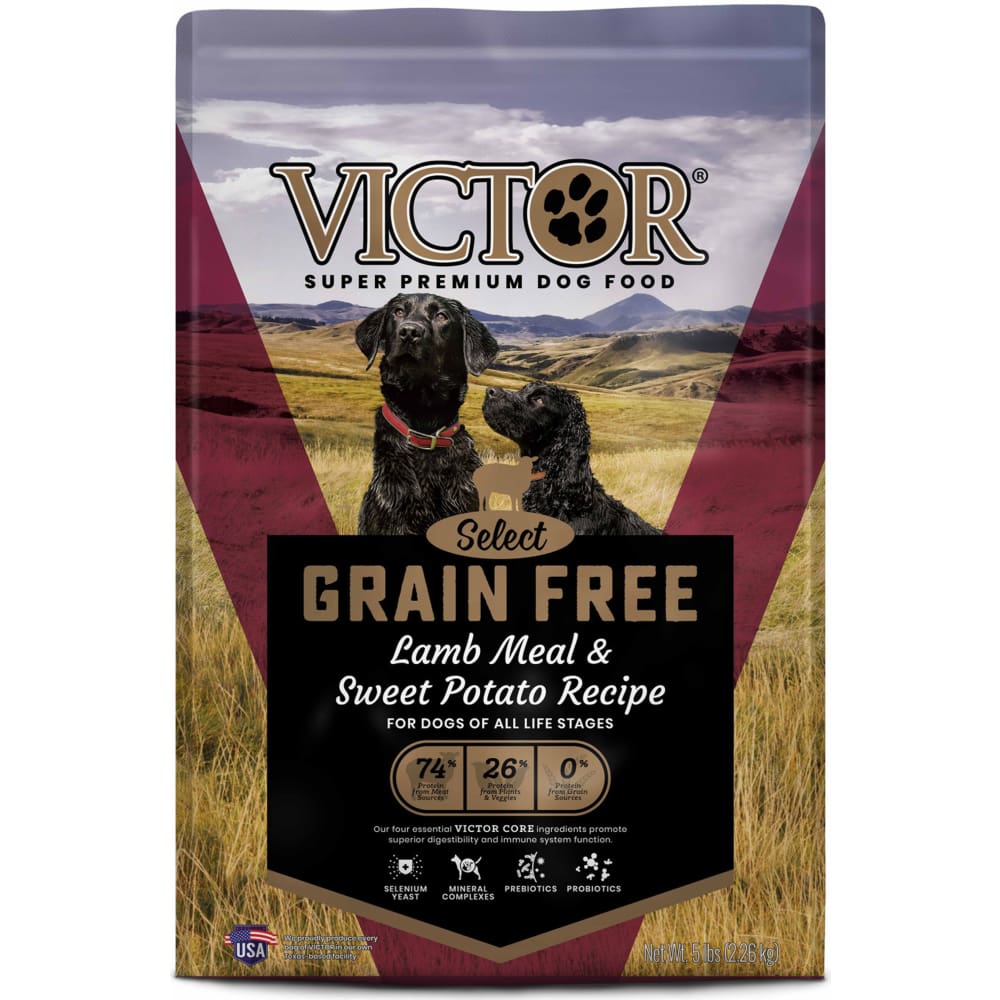 Victor Super Premium Dog Food Grain Free Lamb Meal 5 lb - Pet Supplies - Victor Super