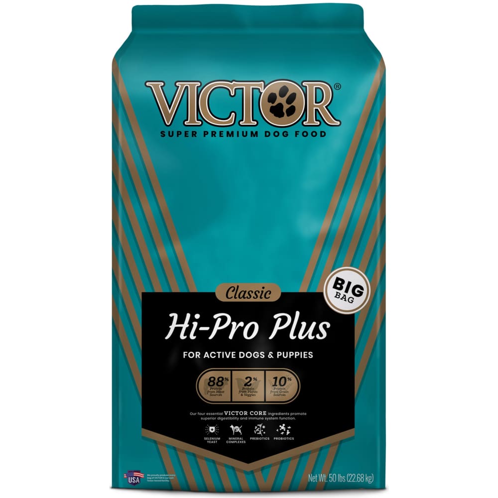 Victor Super Premium Dog Food HiPro Plus 50 lb ShelHealth