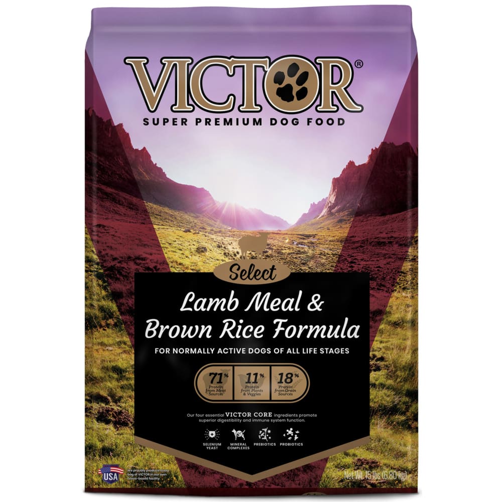 Victor Super Premium Dog Food Lamb Meal and Brown Rice 15 lb - Pet Supplies - Victor Super