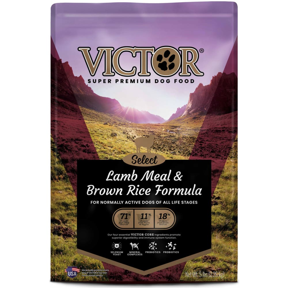 Victor Super Premium Dog Food Lamb Meal & Brown Rice 5 lb | ShelHealth