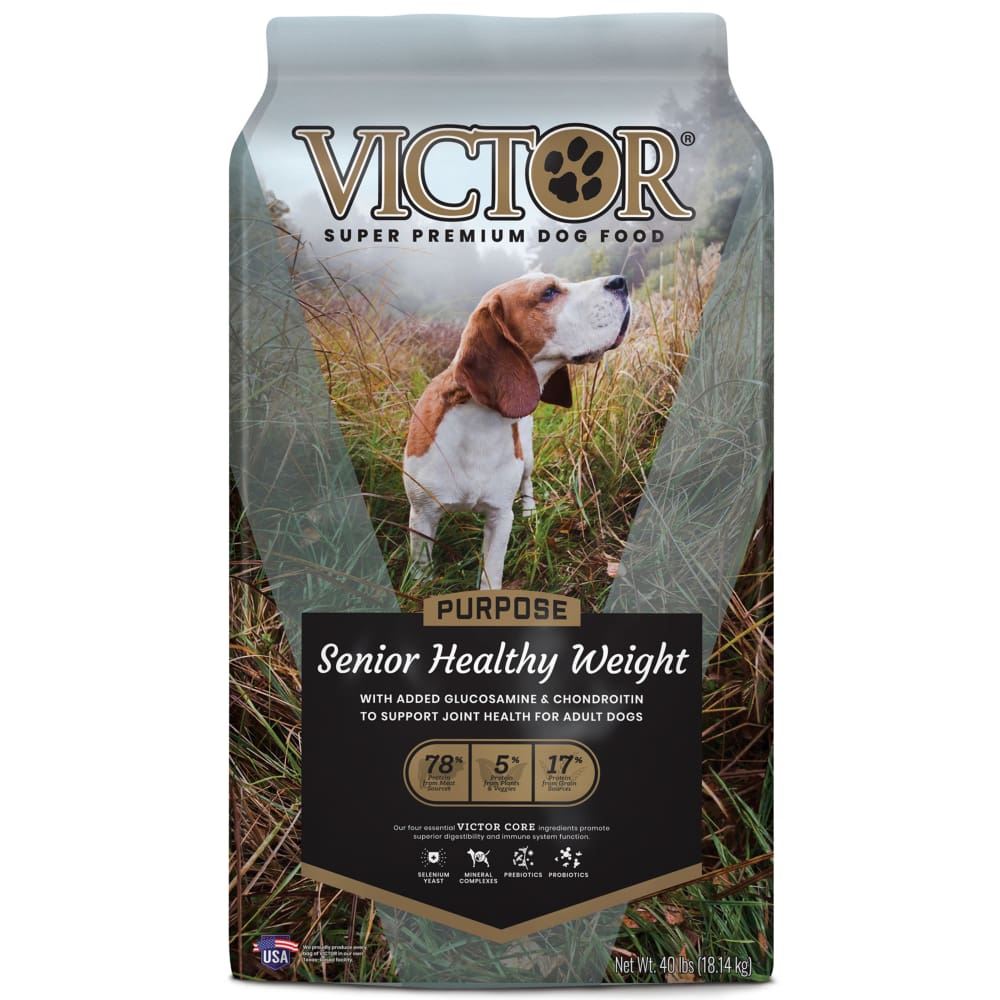 Victor Super Premium Dog Food Senior-Healthy Weight 40 lb - Pet Supplies - Victor Super