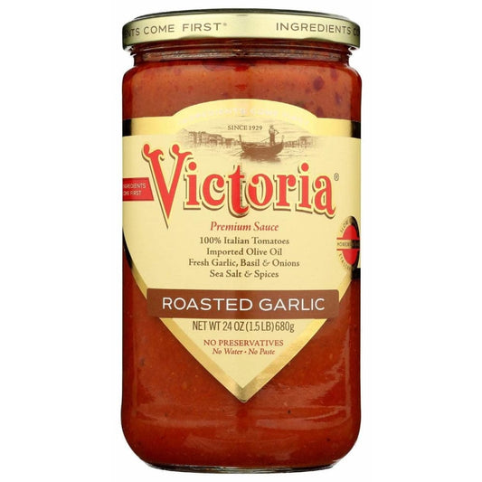 VICTORIA Grocery > Pantry > Pasta and Sauces VICTORIA Sauce Rstd Garlic, 24 oz