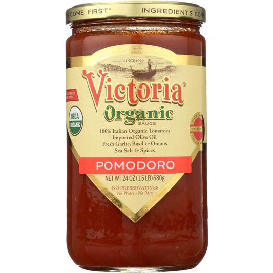 VICTORIA Grocery > Pantry > Pasta and Sauces VICTORIA Sauce Pomodoro Org, 24 oz