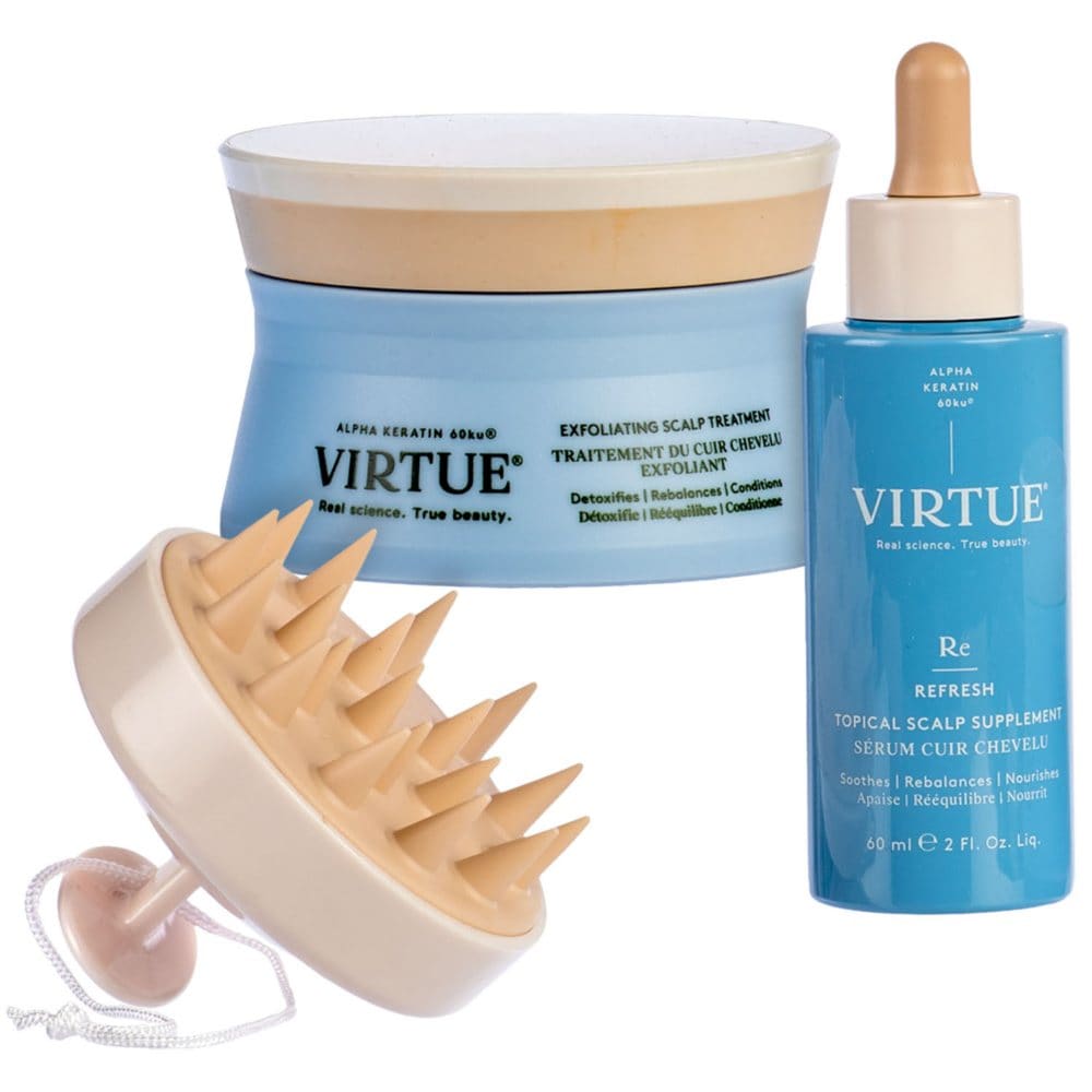 Virtue Scalp & Hair Treatment Kit (3 pc.) - Hair Treatments - Virtue Scalp