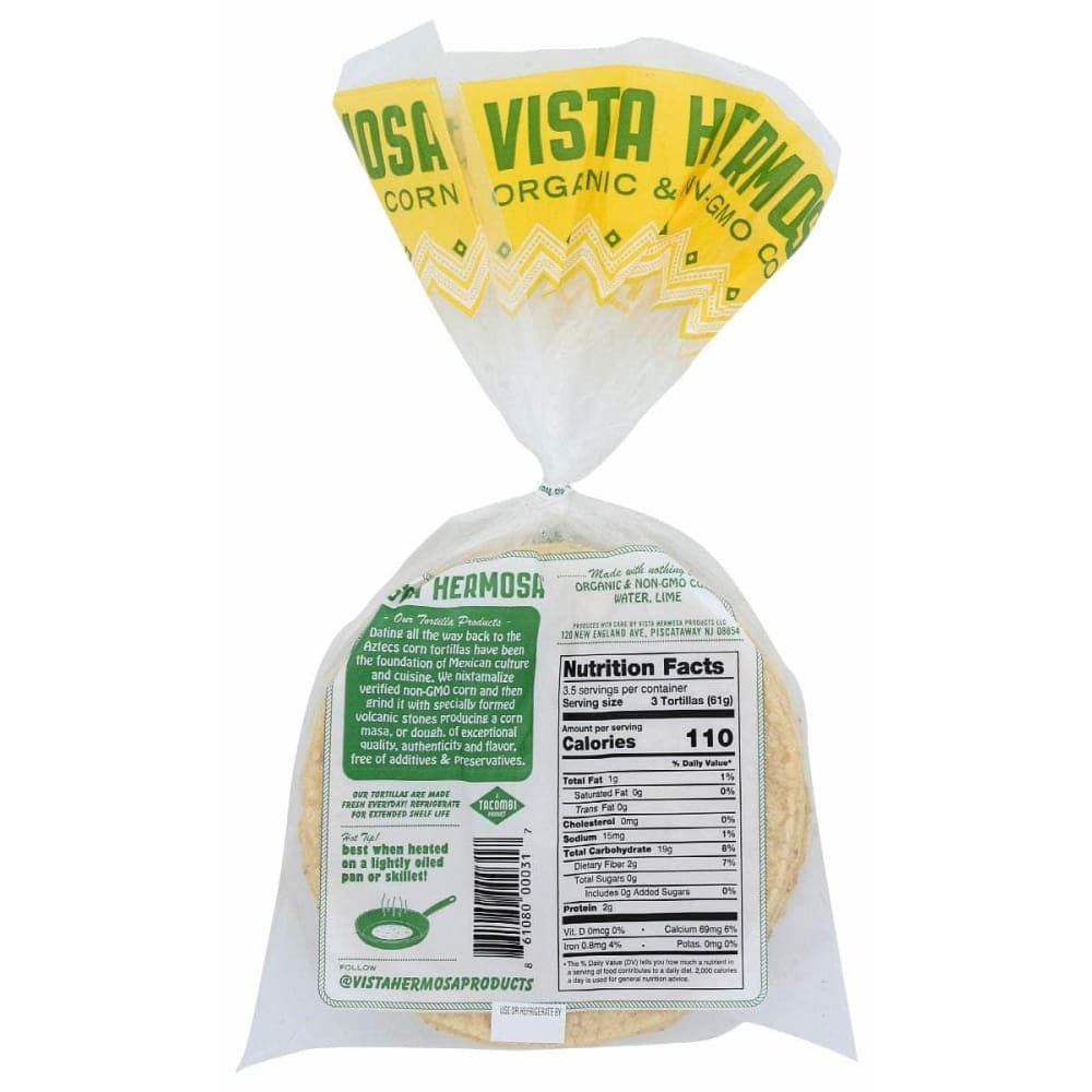 VISTA HERMOSA Grocery > Frozen VISTA HERMOSA: Corn Tortillas, 7.2 oz