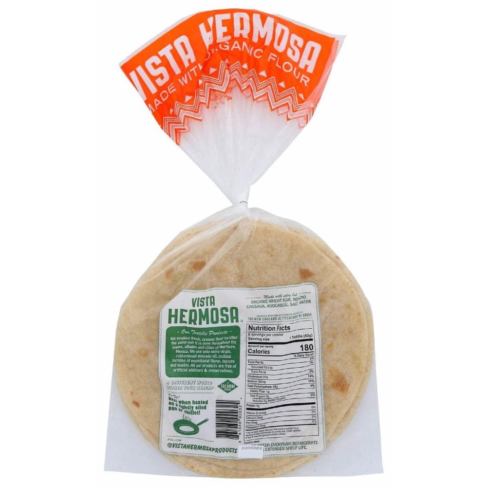 VISTA HERMOSA: Vegan Flour Tortillas, 12 oz Grocery > Frozen VISTA HERMOSA: Vegan Flour Tortillas, 12 oz