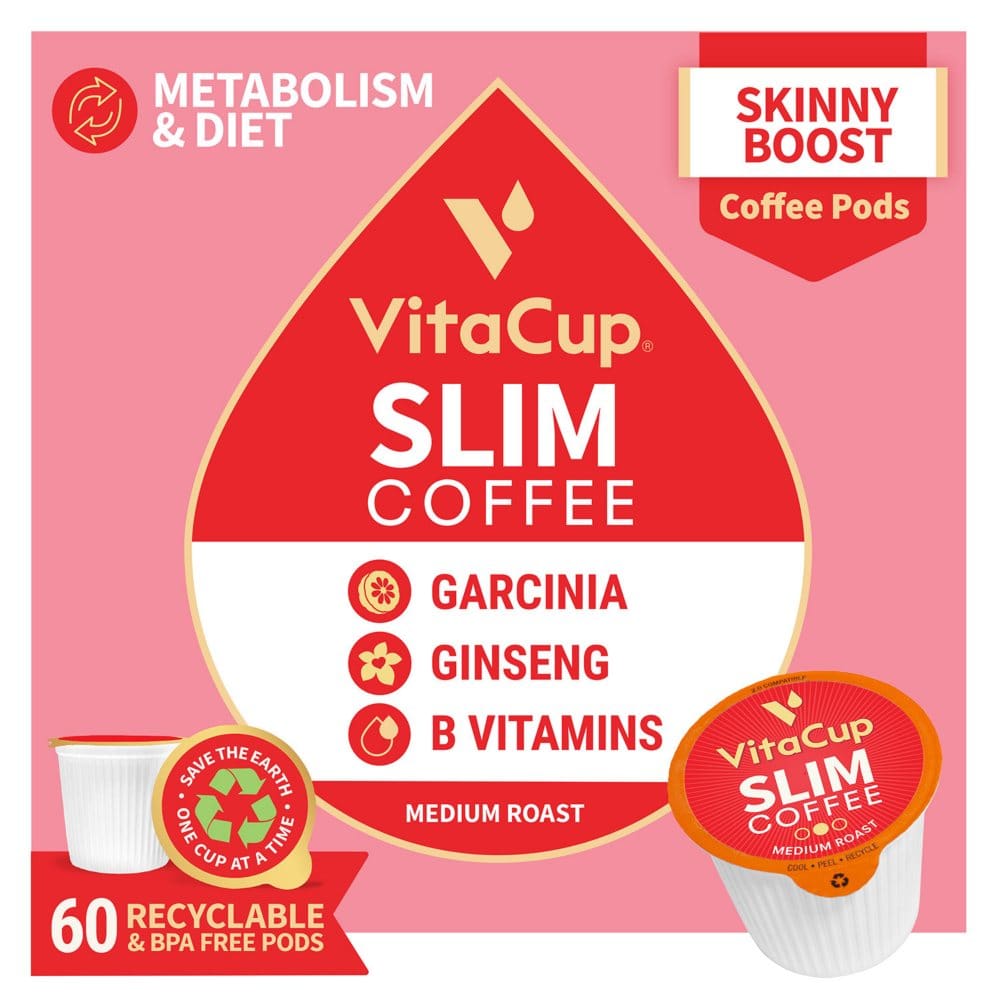 VitaCup Slim Blend Coffee Pods (60 ct.) - Coffee Tea & Cocoa - VitaCup Slim