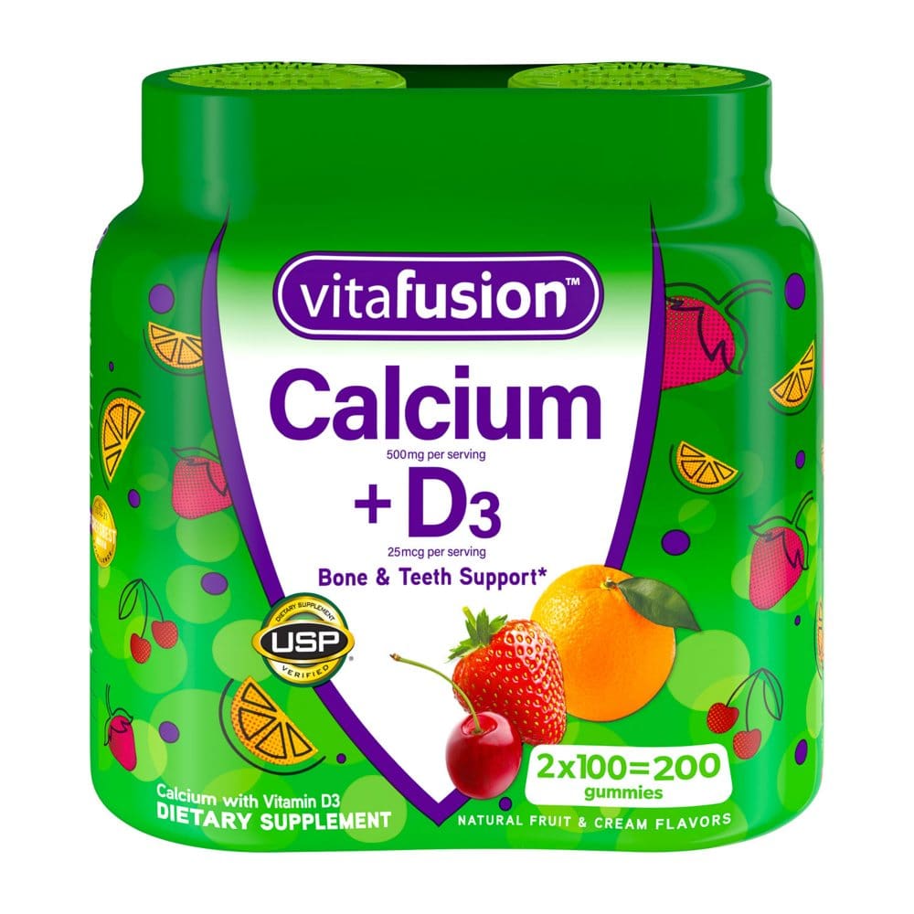 Vitafusion Calcium + D3 Gummies (200 ct.) - Letter Vitamins - Vitafusion