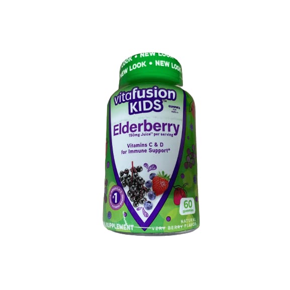Vitafusion Vitafusion Kids Elderberry Vitamins C & D for Immune Support, 60 Gummies