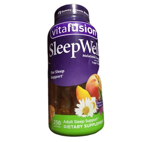 vitafusion SleepWell Melatonin 3mg., 250 Sugar Free Gummies - ShelHealth.Com