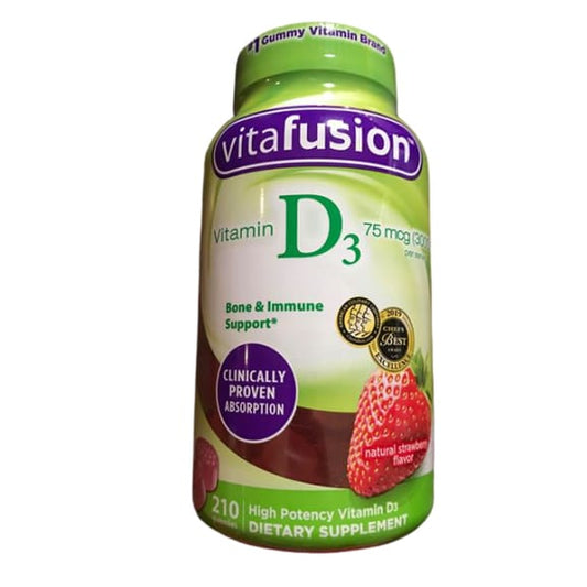 vitafusion Vitamin D₃ 3000 IU, 210 Adult Gummies - ShelHealth.Com