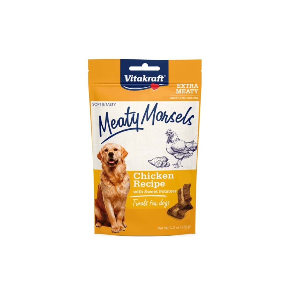 Vitakraft Meaty Morsels Chicken Recipe with Sweet Potato Dog Treats 4.2 oz - Pet Supplies - Vitakraft