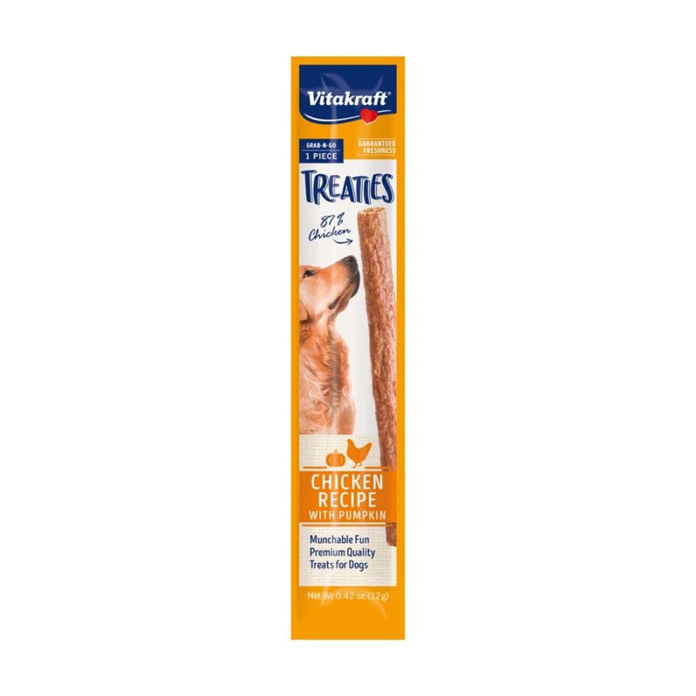 Vitakraft Treaties Smoked Chicken Recipe with Pumpkin Dog Treat 0.42 oz 1 Piece - Pet Supplies - Vitakraft