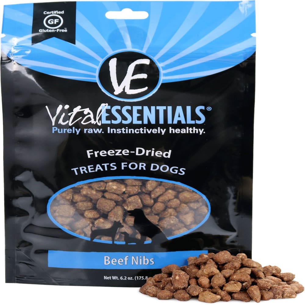 Vital Essentials® Freeze-Dried Beef Nibs Treats 6.2 oz - Pet Supplies - Vital Essentials