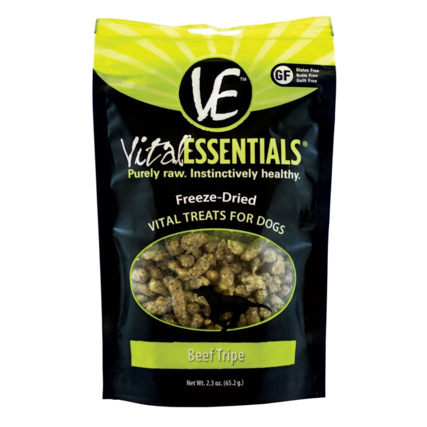 Vital Essentials® Freeze-Dried Beef Tripe Dog Treats 2.3 oz - Pet Supplies - Vital Essentials