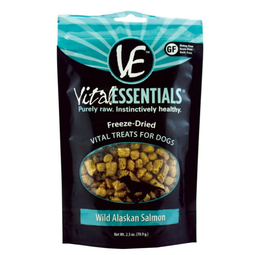 Vital Essentials® Freeze-Dried Wild Alaskan Salmon Dog Treats 2.5 oz - Pet Supplies - Vital Essentials