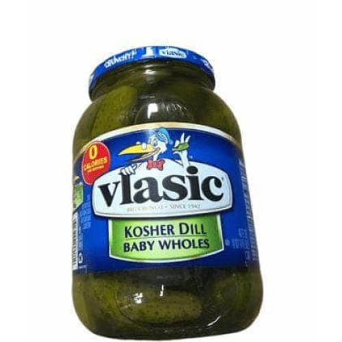 Vlasic Vlasic Baby Whole Pickles, Kosher Dill, 46 Ounce