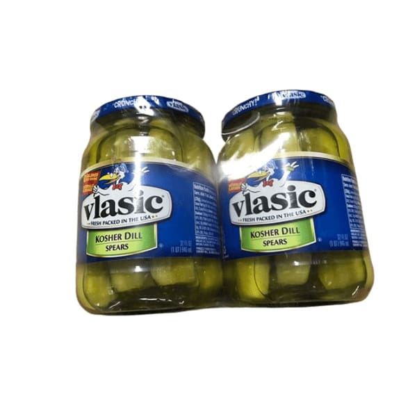Vlasic Kosher Dill Spear Pickles, 32 oz., 2 ct. - ShelHealth.Com